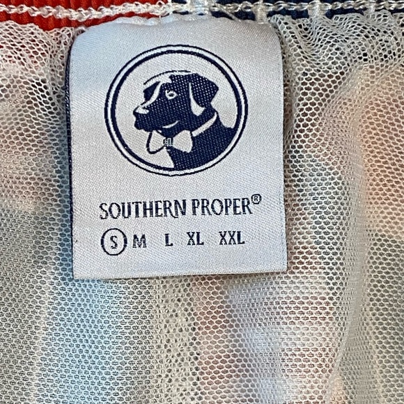 NWOT The OG Patchwork Swim Trunk by Southern Proper Men’s - Picture 6 of 14